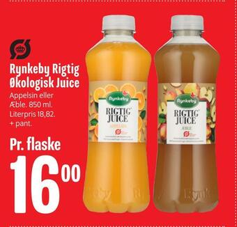 Min Købmand Rynkeby rigtig økologisk juice tilbud