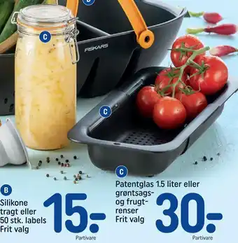 REMA 1000 Patentglas 1,5 liter eller grøntsags og frugtrenser tilbud