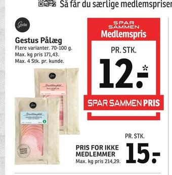 SPAR Gestus pålæg tilbud
