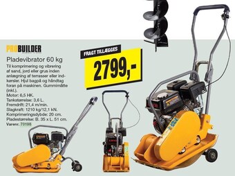 Harald Nyborg Probuilder pladevibrator 60 kg tilbud