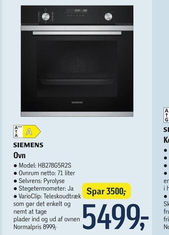 Føtex Ovn tilbud