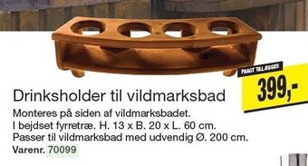 Harald Nyborg Drinksholder til vildmarksbad tilbud
