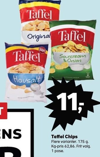 Kvickly Taffel chips tilbud