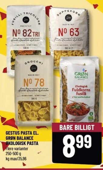 Løvbjerg GESTUS PASTA EL. GRØN BALANCE ØKOLOGISK PASTA tilbud