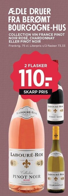 MENY Collection vin france pinot noir rosé, chardonnay el. pinot noir tilbud