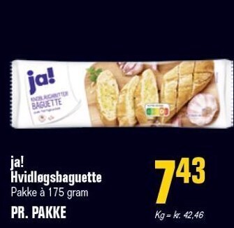 Ja! hvidløgsbaguette