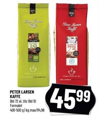 Løvbjerg PETER LARSEN KAFFE Bld 72 el. Utz Bld 10 Formalet tilbud