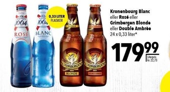 Citti Kronenbourg blanc eller rosé eller grimbergen blonde eller double ambrée tilbud