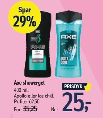 Føtex Axe showergel tilbud