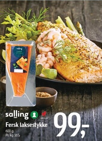 Føtex Salling fersk laksestykke tilbud