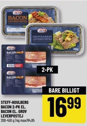 Løvbjerg STEFF-HOULBERG BACON 2-PK EL. BACON EL. GROV LEVERPOSTEJ tilbud