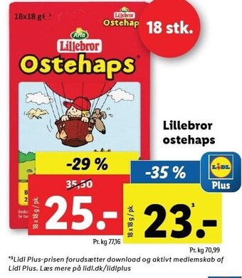Lidl Lillebror ostehaps tilbud