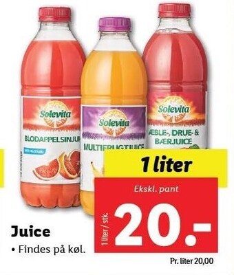 Lidl Juice tilbud