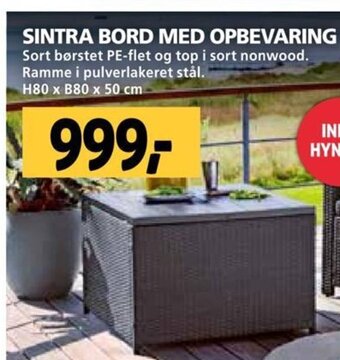 XL-BYG SINTRA BORD MED OPBEVARING tilbud
