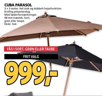 XL-BYG CUBA PARASOL tilbud