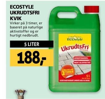 XL-BYG ECOSTYLE UKRUDTSFRI KVIK tilbud