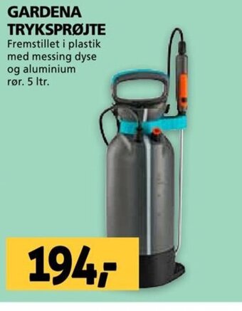 XL-BYG GARDENA TRYKSPRØJTE tilbud