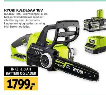 RYOBI KÆDESAV 18V RCS1830-140B.