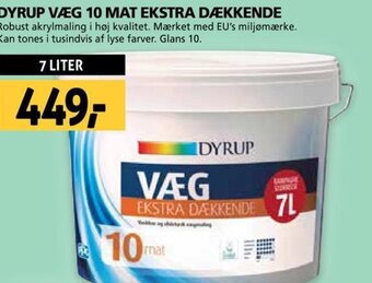 XL-BYG DYRUP VÆG 10 MAT EKSTRA DÆKKENDE tilbud