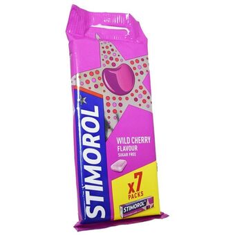 Motatos Stimorol | 7-pak stimorol wild cherry | slik & snacks > tyggegummi & pastiller tilbud
