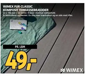XL-BYG WIMEX FUR CLASSIC KOMPOSIT TERRASSEBRÆDDER tilbud