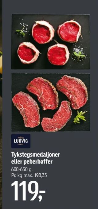 Føtex Ludvig oksetykstegsmedaljoner tilbud