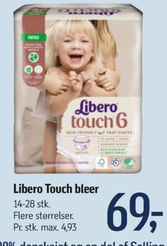 Føtex Touch bleer str 6 13-20 kg tilbud