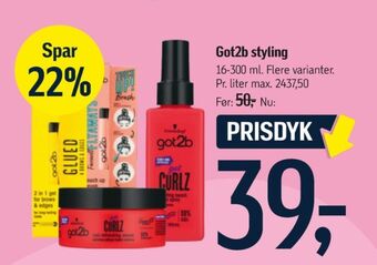 Føtex Got2b hårvoks tilbud