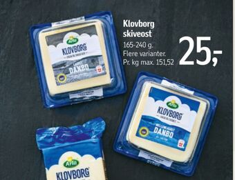 Føtex Klovborg skiveost danbo mellemlagret tilbud