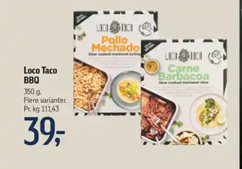 Loco taco carne barbacoa