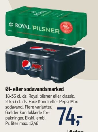 Føtex Pilsner øl tilbud