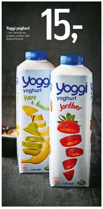 Yoggi yoghurt jordbær
