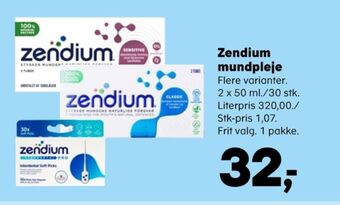 Kvickly Zendium tandpasta tilbud