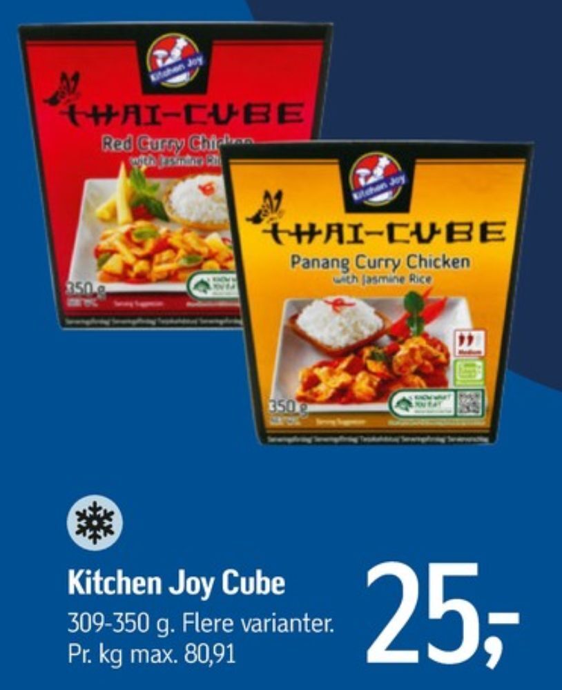 Thai cube red curry chicken tilbud hos Føtex