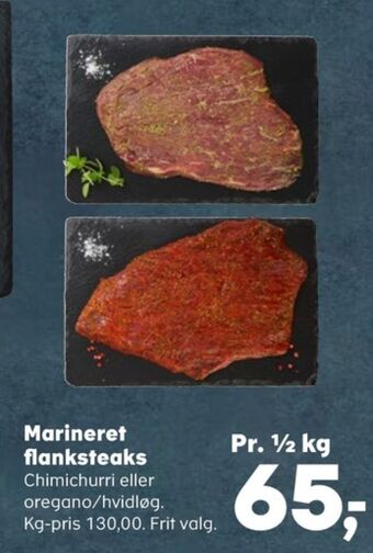 Kvickly Ukendt flanksteak tilbud