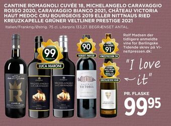 MENY Ukendt italiensk rødvin tilbud