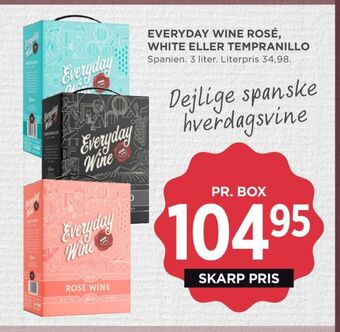 MENY Ukendt spansk hvidvin tilbud