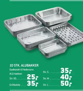 XL-BYG Ukendt alubakker tilbud