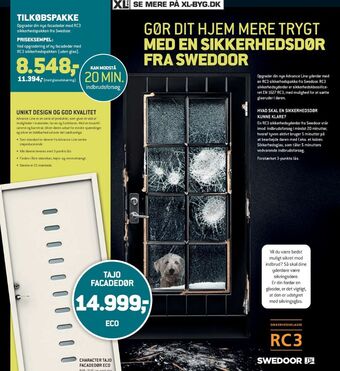 XL-BYG Swedoor dør tilbud