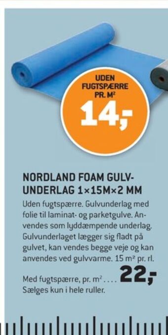 XL-BYG Nordland gulvunderlag tilbud