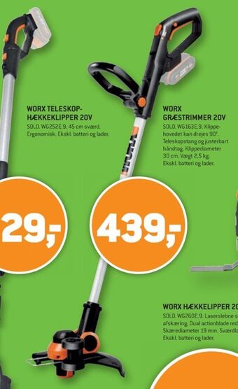 XL-BYG Worx professional græstrimmer tilbud