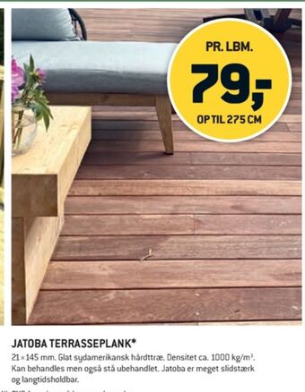XL-BYG Jatoba terrassebrædder tilbud