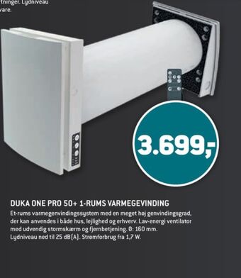 XL-BYG Duka varmegenvinding tilbud