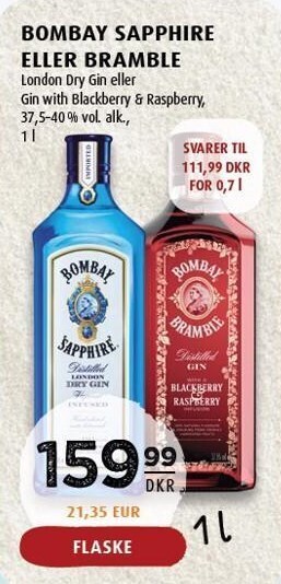 Scandinavian Park Bombay sapphire eller bramble tilbud
