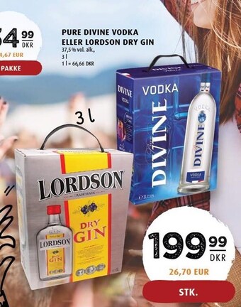 Scandinavian Park Pure divine vodka eller lordson dry gin tilbud