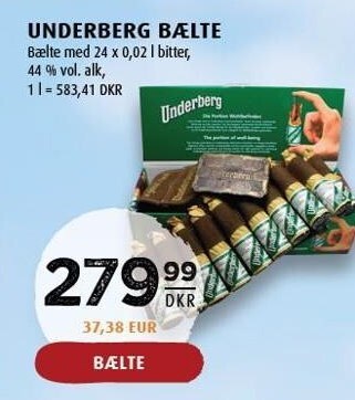Scandinavian Park Underberg bælte tilbud