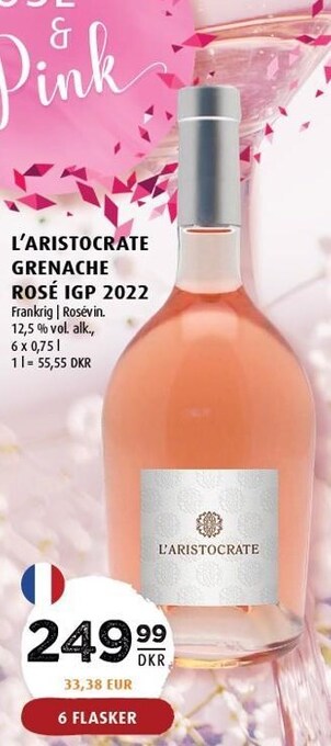 Scandinavian Park L'aristocrate grenache rosè igp 2022 tilbud