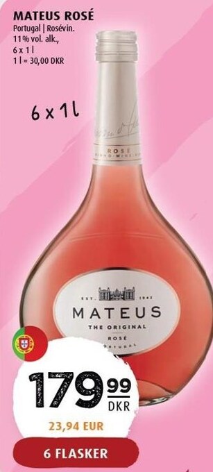 Scandinavian Park Mateus rosé tilbud