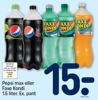 Pepsi max eller faxe kondi
