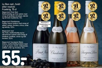 REMA 1000 Le bon rød-, hvid- eller rosévin tilbud